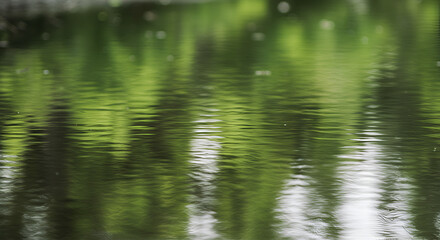 Fototapeta premium Abstract reflection of trees in still water