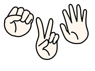 Obraz premium シンプルなグーチョキパー