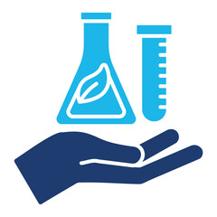 Test Tube Icon Set With Multiple Styles. Vector Illustration