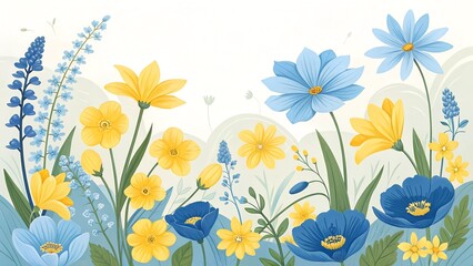 Obraz premium spring flowers background