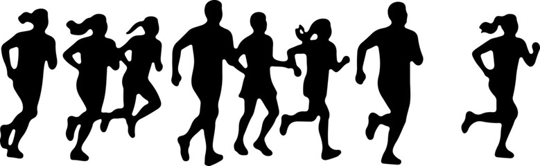 Dinosaur Silhouettes in Various Prehistoric Poses