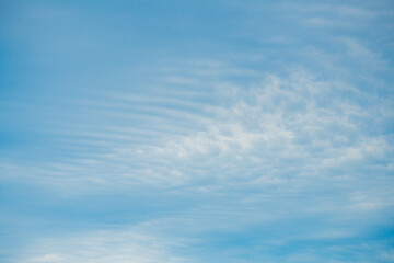 Fototapeta premium Cloud patterns in the cloud covered sky