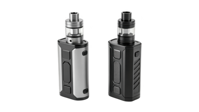 different style Vaping device on transparent