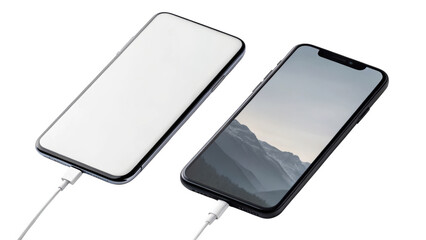 Smartphone charging on transparent