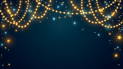 golden christmas light background