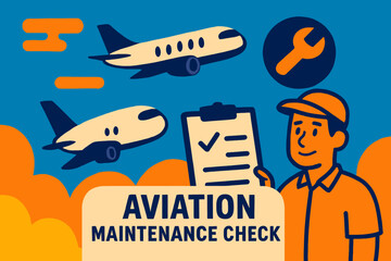 An expert aviation mechanic performs a thorough maintenance check on commercial aircraft, ensuring safety and operational readiness for flight.