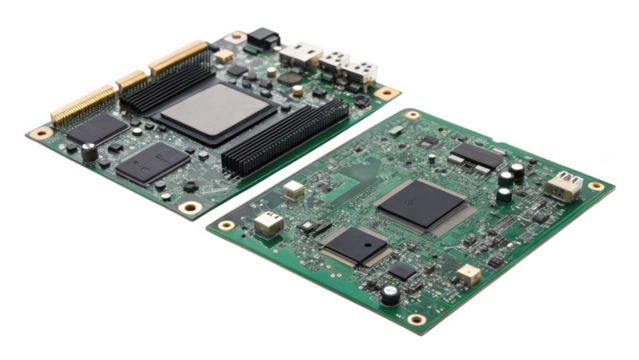 different style Close up of microwave motherboard isolated on transparent 