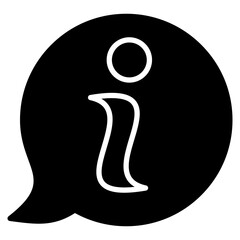 Information glyph icon