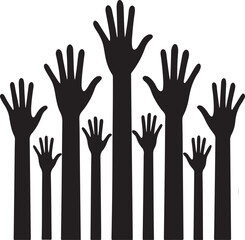 Abstract geometric pattern with vibrant color accents silhouette