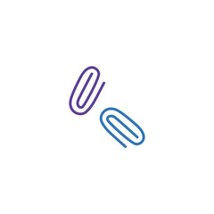 School Paper Clip Stationery Icon