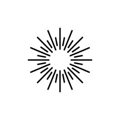 Fototapeta premium Abstract burst of lines radiating from a central point