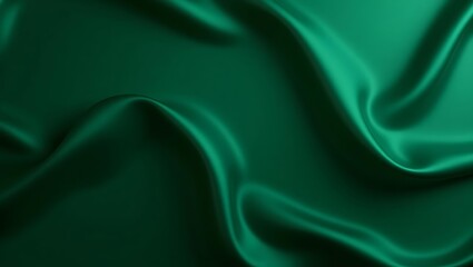 Obraz premium Dark Green Velvet Folded Fabric Texture