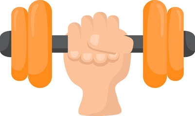 Hand Holding Dumbbell