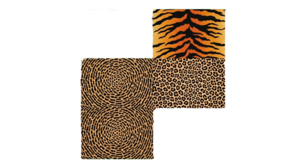 Wild Animal Print Pattern Collage Background