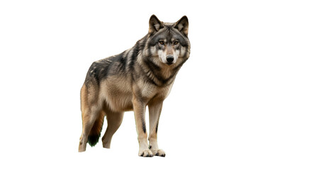 Wild Canine in Autumn Forest Majestic Wildlife Portrait