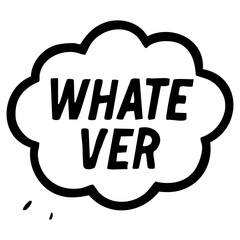 Emotional comic word art &ndash; hand drawn speech bubbles on transparent background for design use.