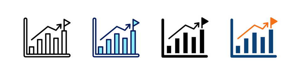 Success All In One Icon Multi Styles Vector Set