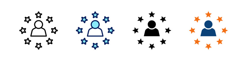 Customer Satisfaction All In One Icon Multi Styles Vector Set