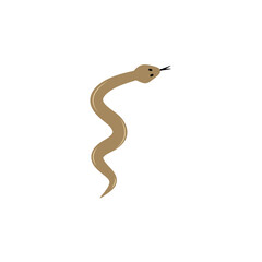 Cute cartoon exotic snake vector illustration 