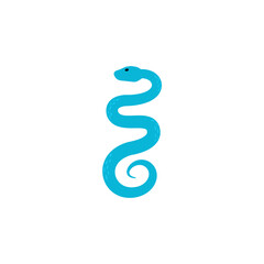 Cute cartoon exotic snake vector illustration 