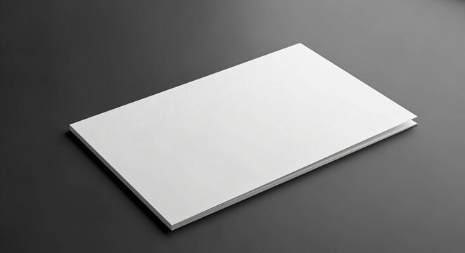 White Paper Stack on Dark Gray Background