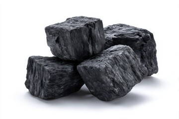 Obraz premium Pure Black Charcoal for Grilling Excellence