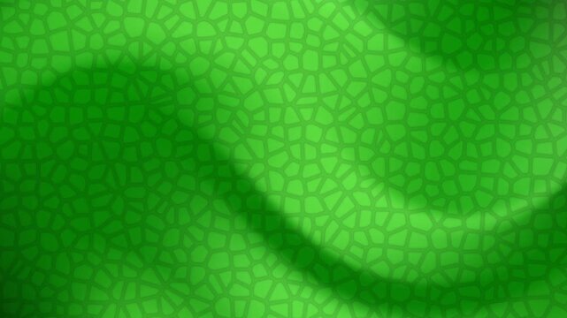 Dark green gradient tessellating shapes pattern casts vague shadows in this seamlessly visible modern background.