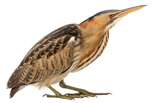 least bittern isolated on white
