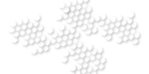 abstract geometric white and gray banner design with hexagons, abstract soft white hexagon concept background, geometric pattern with crosses, stripes, lines. Seamless vector background.