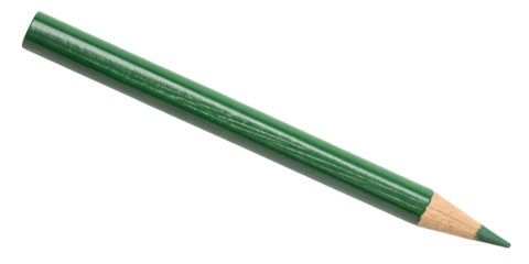 single green colored pencil