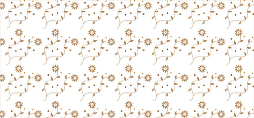 Floral pattern, seamless design, flower texture, botanical, leaf ornament, spring background, summer fashion, decorative textile, elegant wallpaper, vector repeat