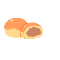 Illustration of Indonesian food nastar cake