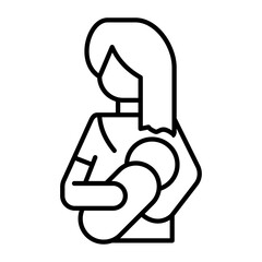 Breastfeeding Outline Icon