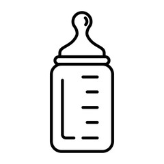 Baby Bottle Outline Icon