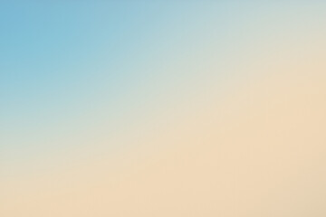 Fototapeta premium Soft gradient blending sky blue and sand beige tones