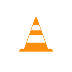 Traffic cone icon. Vector warning safety elements
