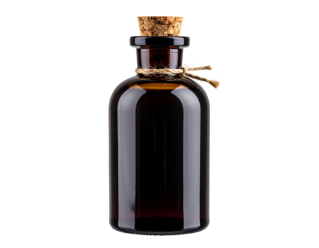 Witch potion bottle isolated on transparent background