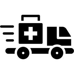 Fototapeta premium Medical Delivery Icon