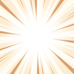 Abstract Buff Orange Glowing Sunburst Background. Yellow Color Glow Effect Sunburst Background for Presentation, Banner, Poster, Flyer, Sales. Pop Art Poster for Summer and Spring Theme.