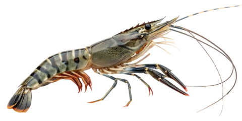 live giant tiger prawn