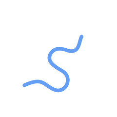 Hand drawn squiggly lines elements