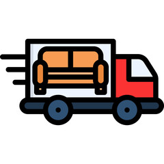 Fototapeta premium Furniture Delivery Icon