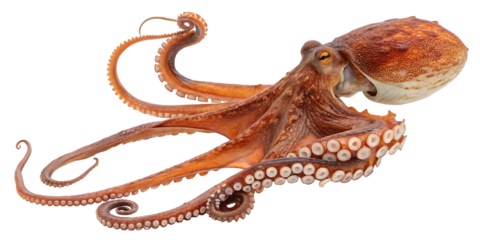raw whole fresh octopus