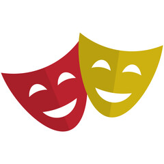 Flat Theater Mask