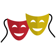 Flat Theater Mask