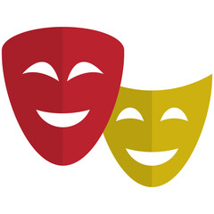 Flat Theater Mask