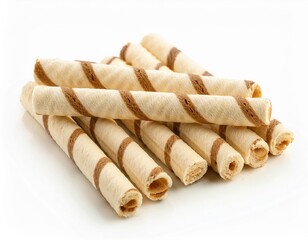 Delicious Crispy Wafer Rolls Sweet Treat Snack Food