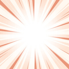 Dark Salmon Orange Abstract Glowing Sunburst Background. Yellow Color Glow Effect Sunburst Background for Presentation, Banner, Poster, Flyer, Sales. Pop Art Poster for Summer and Spring Theme.