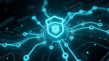 Digital Security Shield with Circuit Connections