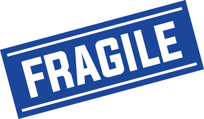 fragile Rubber Stamp Vector Template	